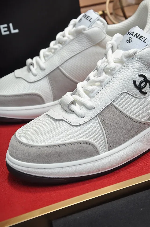 Chanel Sneaker White and Gray Lifestyle Sneakers 2