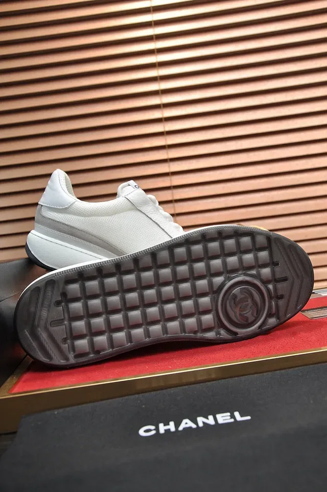 Chanel Sneaker White and Gray Lifestyle Sneakers 4