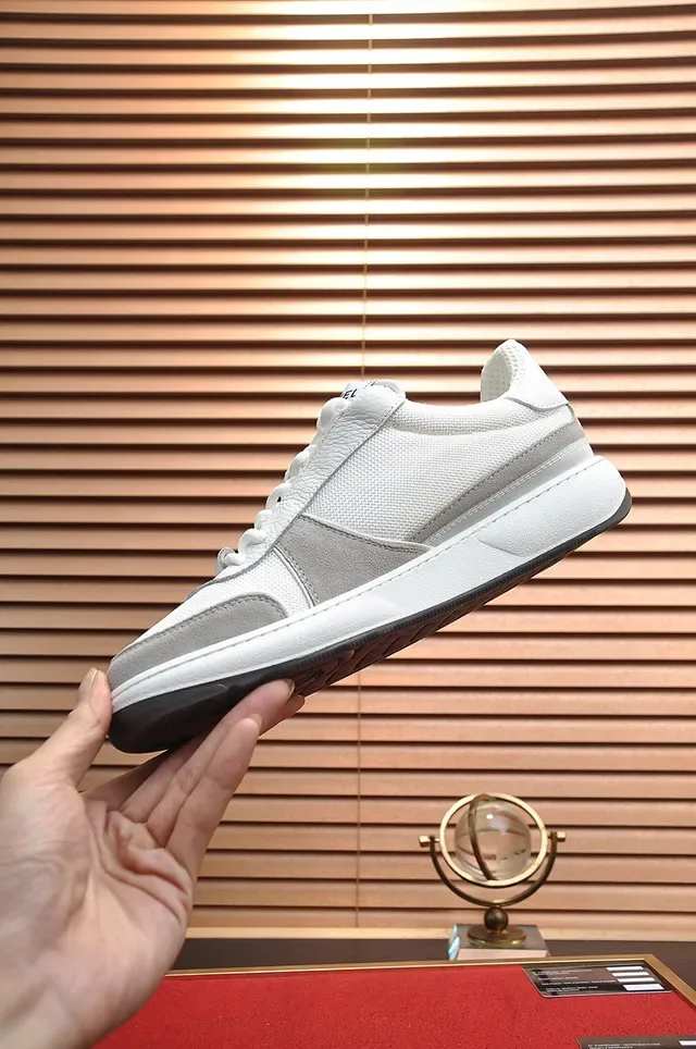 Chanel Sneaker White and Gray Lifestyle Sneakers 5
