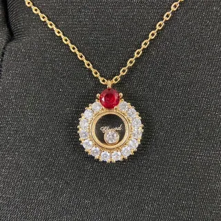 Chopard Collier en Or et Rubis Rouges