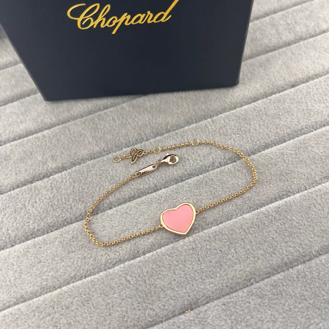 Chopard Happy Hearts Enamel Heart Pendant Bracelets 3