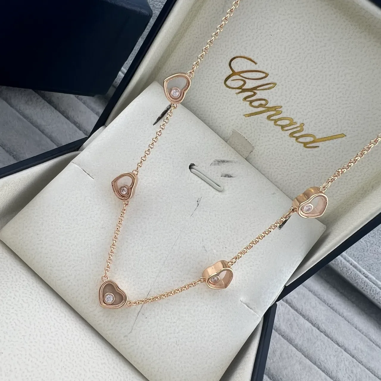 Chopard Happy Hearts Open Heart Floating Diamond Bracelet 3