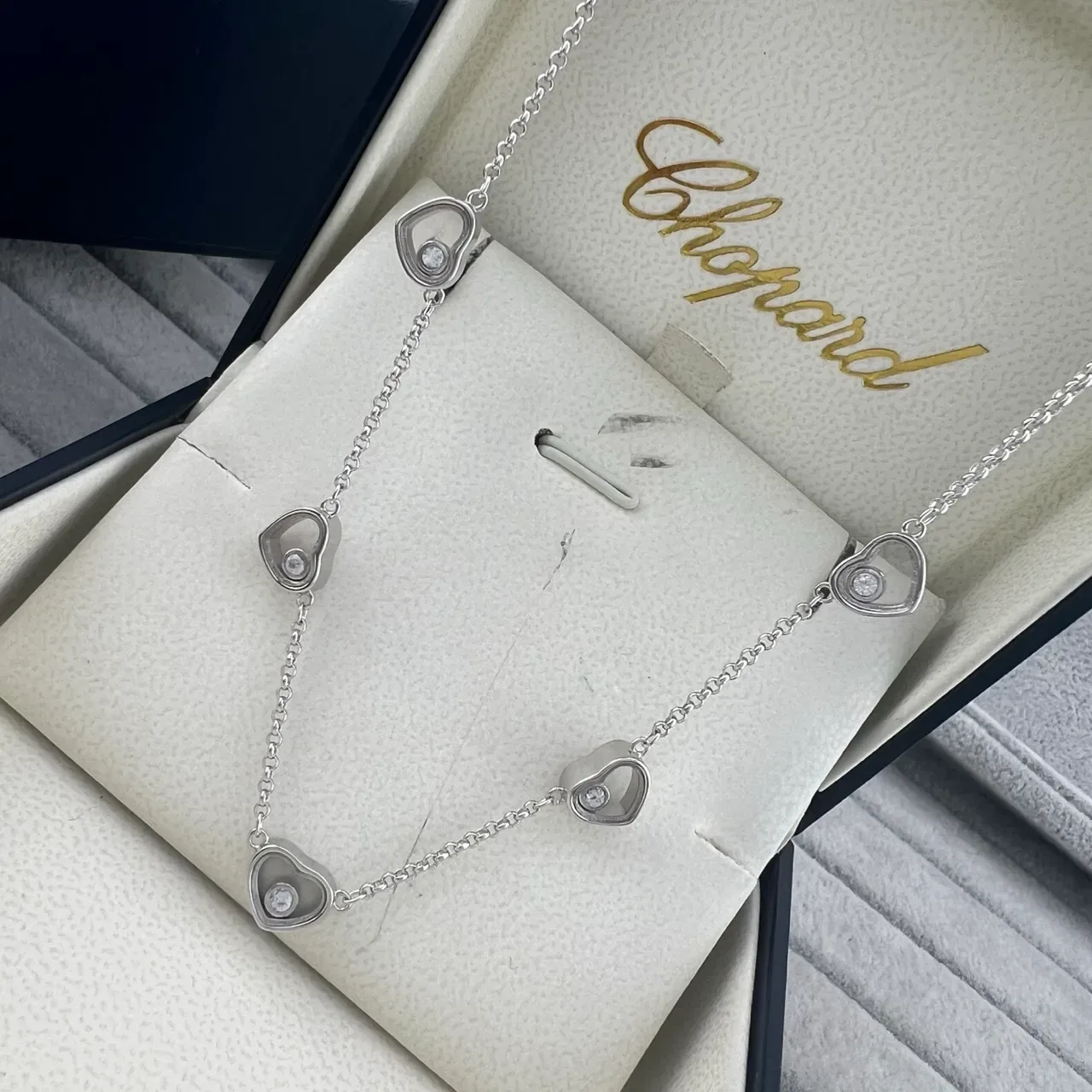 Chopard Happy Hearts Open Heart Floating Diamond Bracelet 4