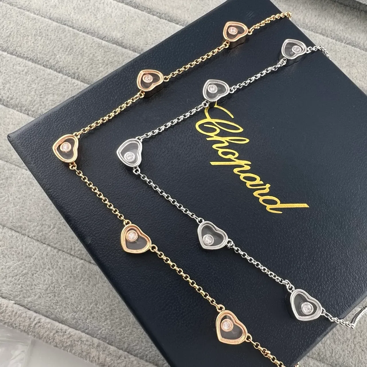 Chopard Happy Hearts Open Heart Floating Diamond Bracelet 5