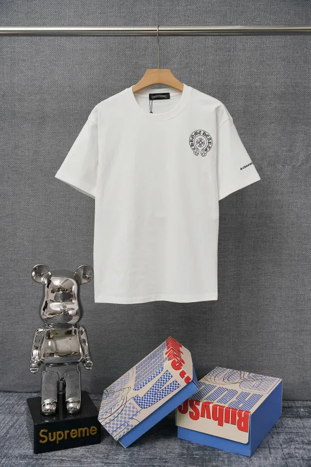 Chrome Hearts Circular Logo Graphic Print White T-Shirt 2