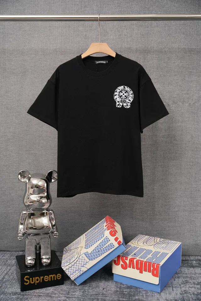 Chrome Hearts Cross Motif Graphic Black T-Shirt 2