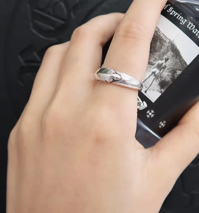 Chrome Hearts Cross Ring Silver-Tone Metal Ring 3