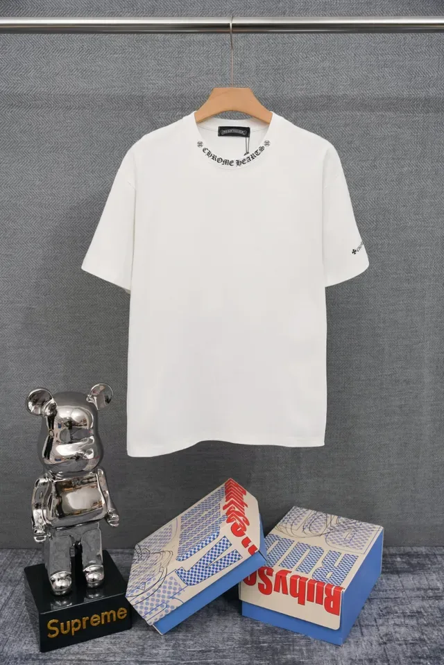 Chrome Hearts Embroidered Collar Monogram T-Shirt 3