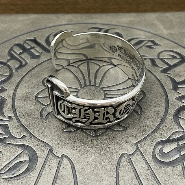Chrome Hearts Gothic Script Cuff Bracelet 8