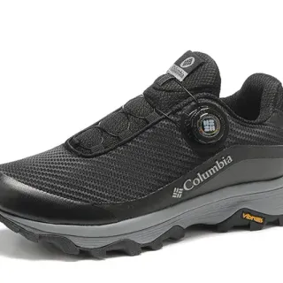 Columbia Black Gray BOA Dial Closure Breathable Mesh Upper Running Shoes