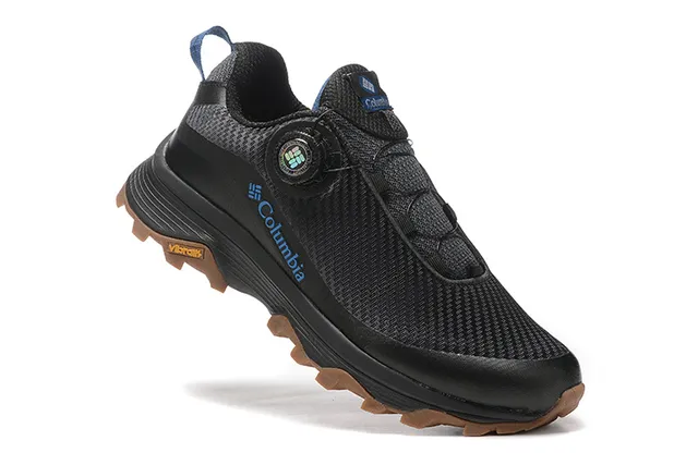 Columbia Negro Gris BOA Cierre con Dial Transpirable Malla Superior Zapatos de Running 2