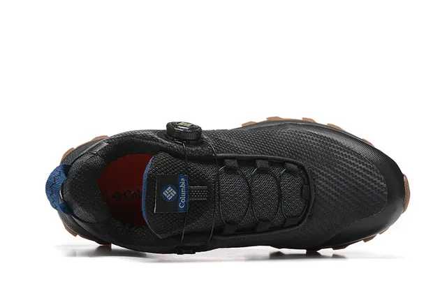 Columbia Negro Gris BOA Cierre con Dial Transpirable Malla Superior Zapatos de Running 5