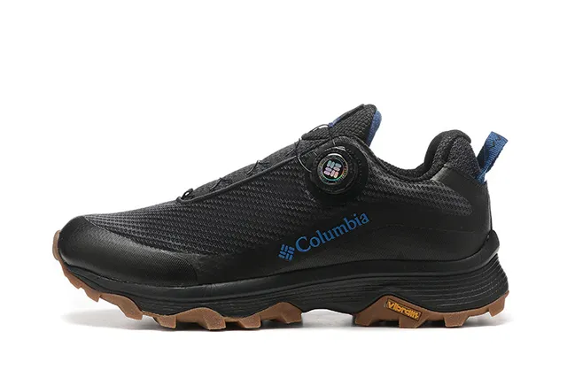 Columbia Negro Gris BOA Cierre con Dial Transpirable Malla Superior Zapatos de Running 7