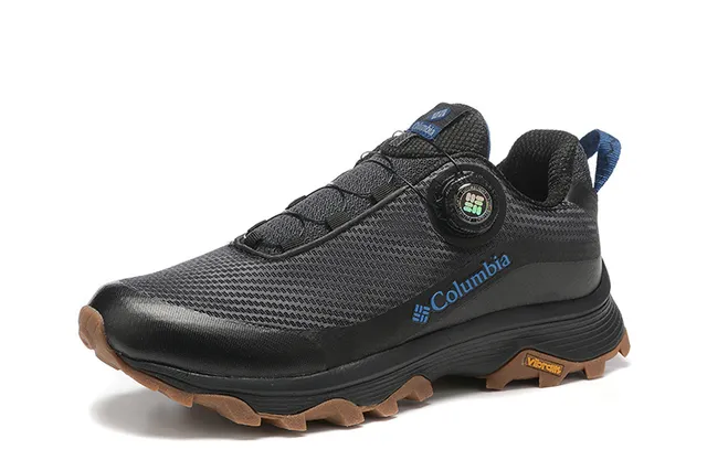 Columbia Negro Gris BOA Cierre con Dial Transpirable Malla Superior Zapatos de Running 8
