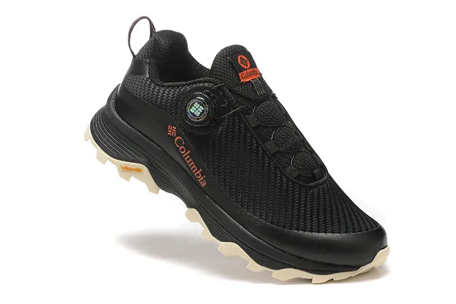 Columbia Negro Gris BOA Cierre con Dial Transpirable Malla Superior Zapatos de Running 9