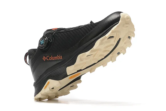 Columbia Negro Gris BOA Cierre con Dial Transpirable Malla Superior Zapatos de Running 10
