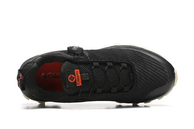 Columbia Negro Gris BOA Cierre con Dial Transpirable Malla Superior Zapatos de Running 12