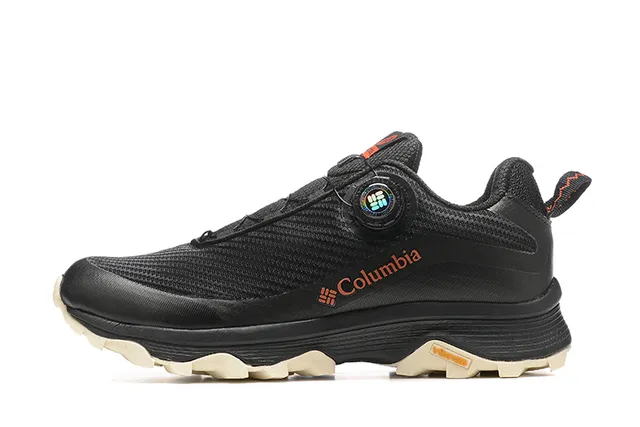 Columbia Negro Gris BOA Cierre con Dial Transpirable Malla Superior Zapatos de Running 14