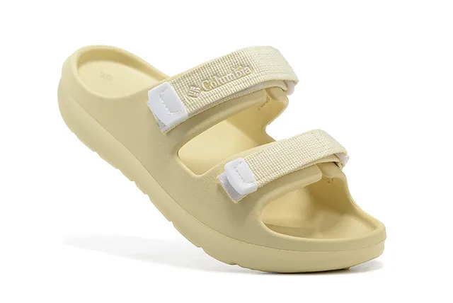 Columbia Duas tiras ajustáveis com fivela Pantufas pretas 2