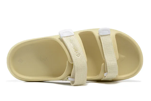 Columbia Duas tiras ajustáveis com fivela Pantufas pretas 5