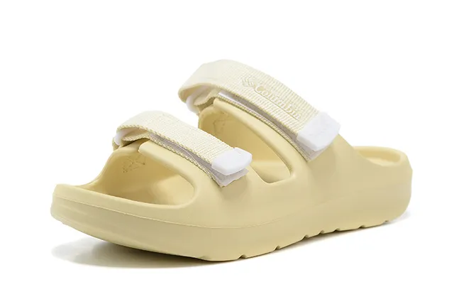 Columbia Duas tiras ajustáveis com fivela Pantufas pretas 7