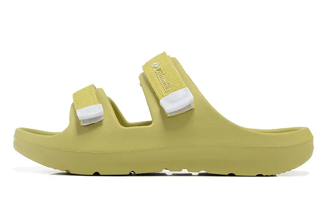 Columbia Duas tiras ajustáveis com fivela Pantufas pretas 14