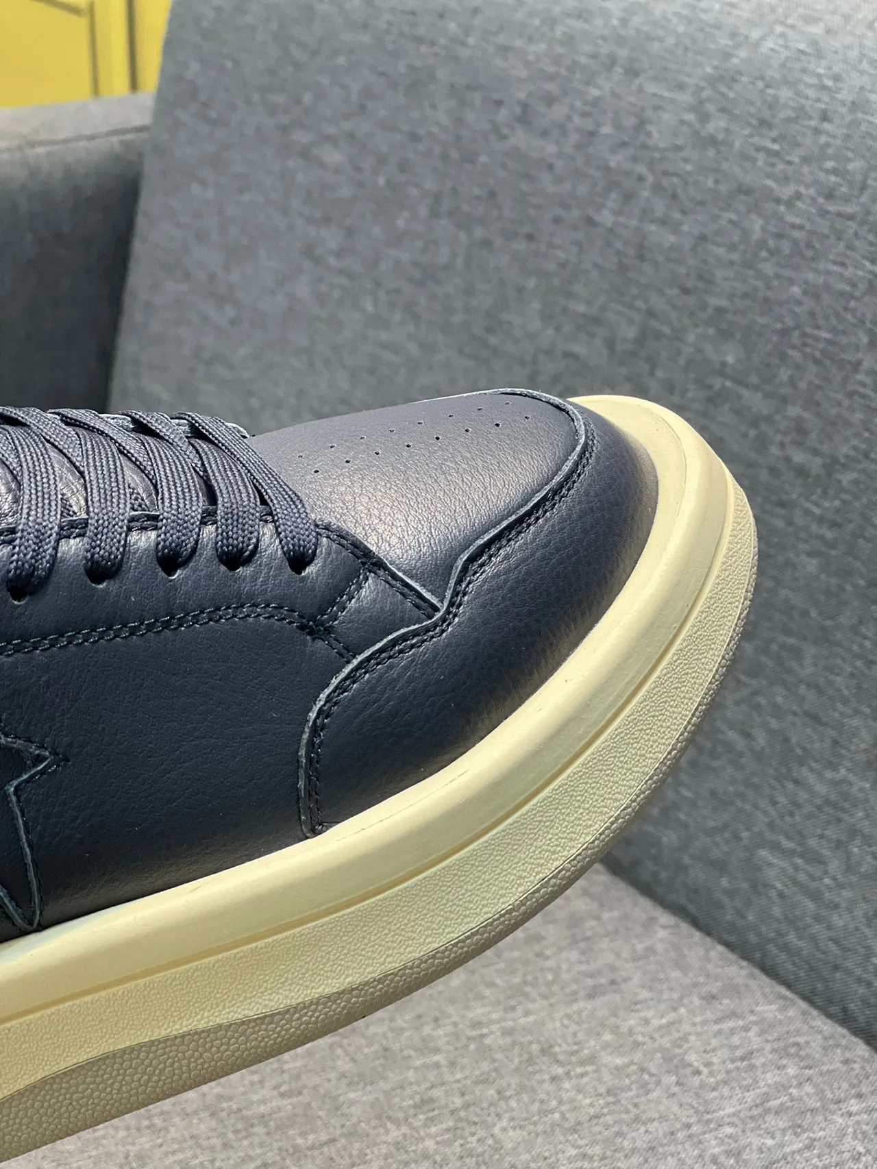 Converse Weapon Navy Blue Leather High-Top Lifestyle Sneaker 4