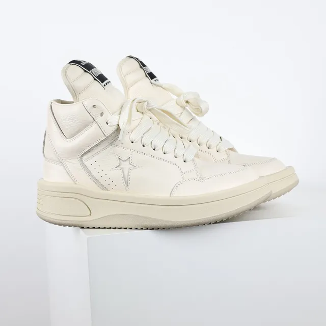 Converse Weapon Off-White Leather High-Top Lifestyle Sneakers 3