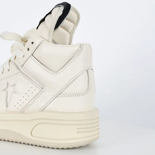 Converse Weapon Off-White Leather High-Top Lifestyle Sneakers 4