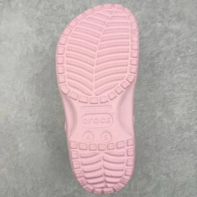 Crocs Classic Clog Pink Red Molded Foam Adjustable Strap Clog 2