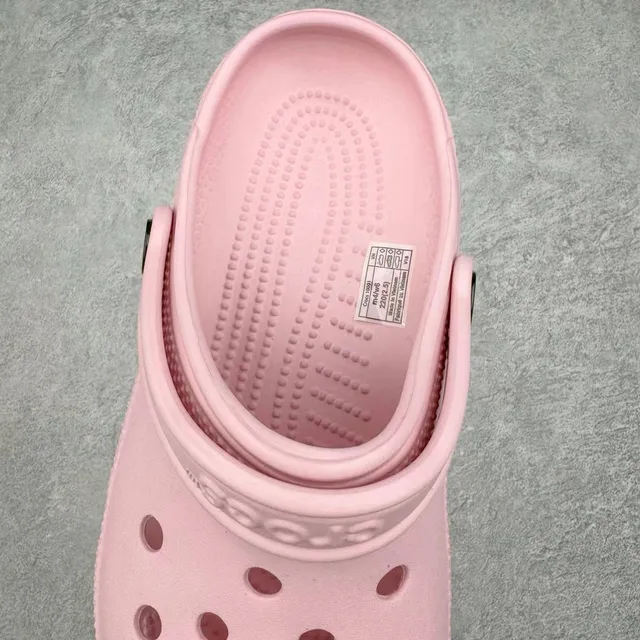 Crocs Classic Clog Pink Red Molded Foam Adjustable Strap Clog 6