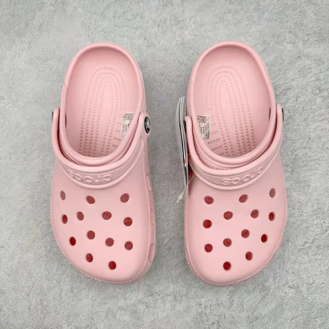 Crocs Classic Clog Pink Red Molded Foam Adjustable Strap Clog 9