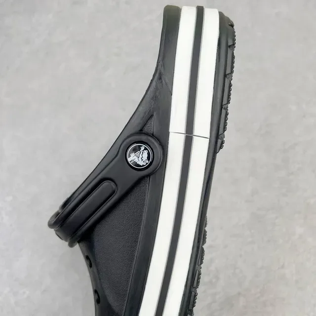 Crocs Echo Clog Black and White Logo Clog 7