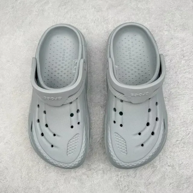 Crocs Echo Clog হালকা ধূসর মোল্ডেড ফোম ক্লগ 2