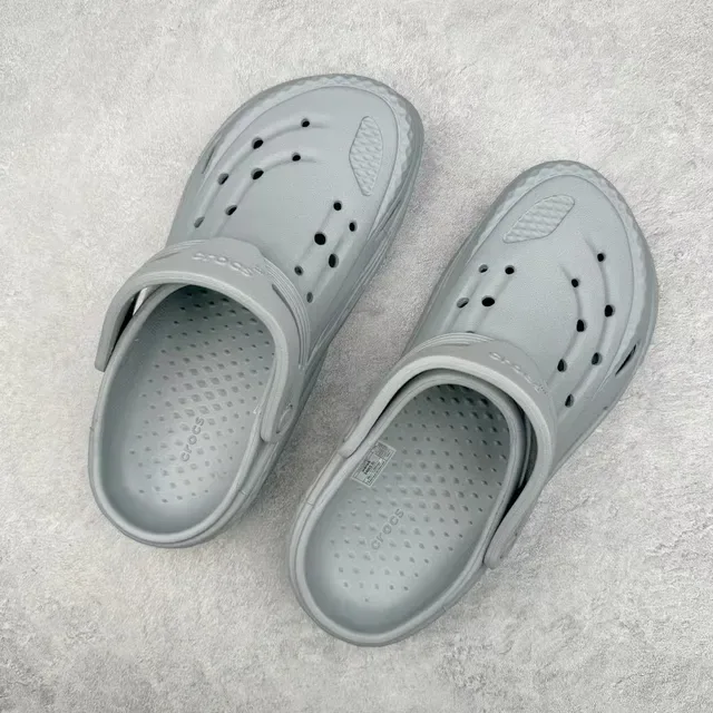 Crocs Echo Clog হালকা ধূসর মোল্ডেড ফোম ক্লগ 3
