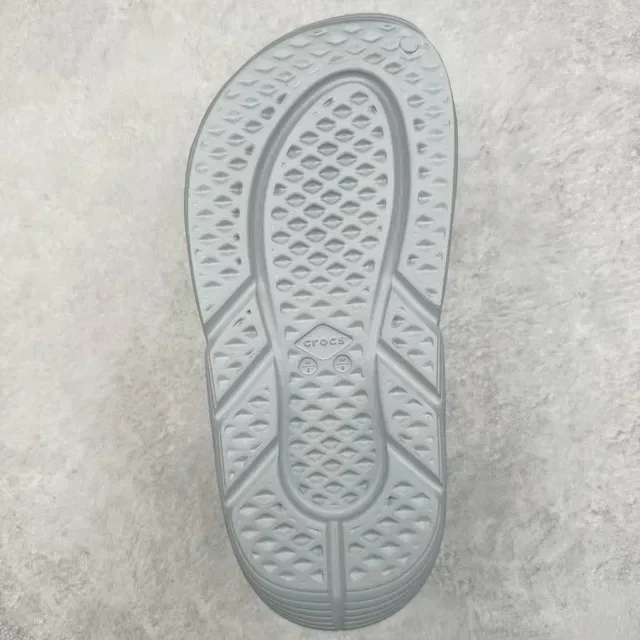 Crocs Echo Clog হালকা ধূসর মোল্ডেড ফোম ক্লগ 9