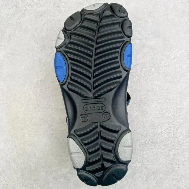 Crocs Gray Blue Camouflage-Print Adjustable Strap Clog 2