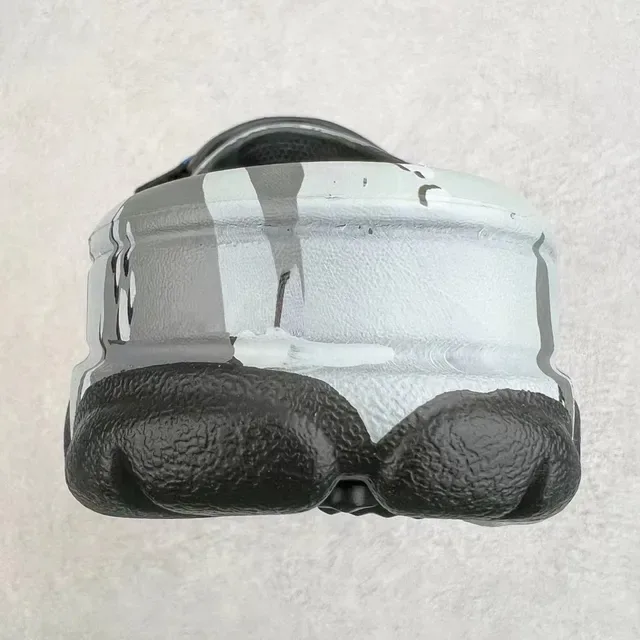 Crocs Gray Blue Camouflage-Print Adjustable Strap Clog 3