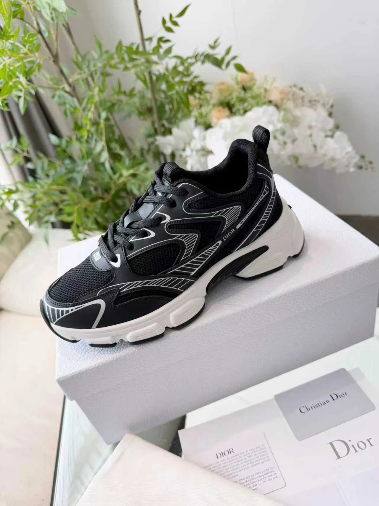Dior B23 Black and White Chunky Sneakers 2