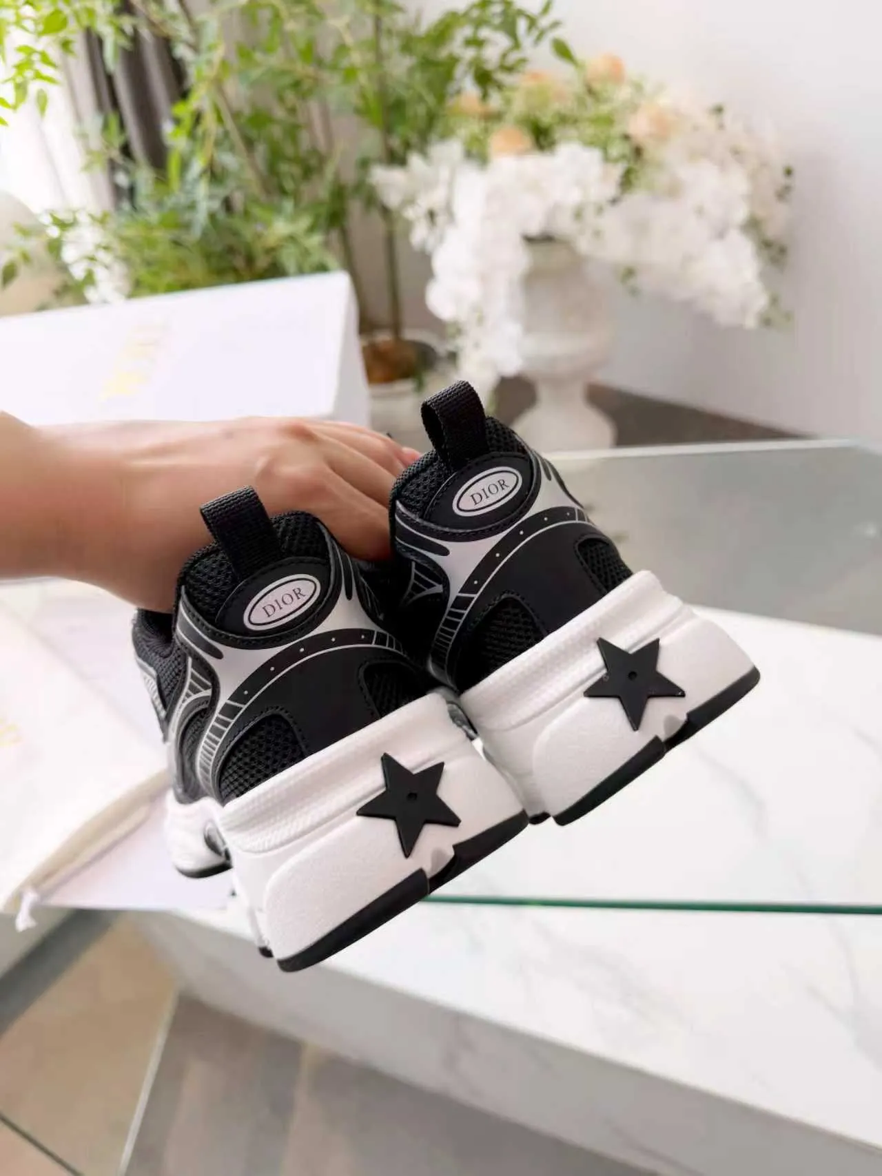 Dior B23 Black and White Chunky Sneakers 7
