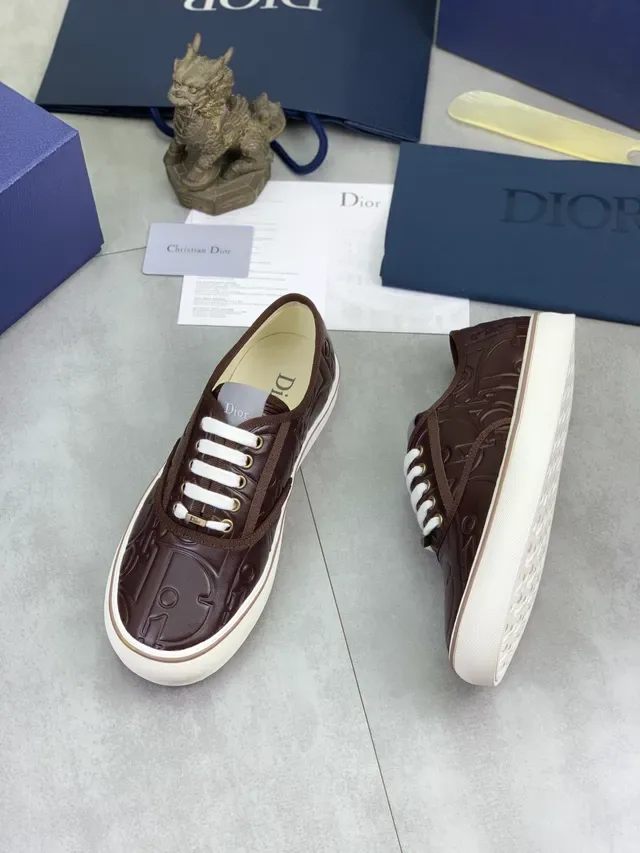 Dior B23 Embossed Monogram Brown Lifestyle Sneakers 6