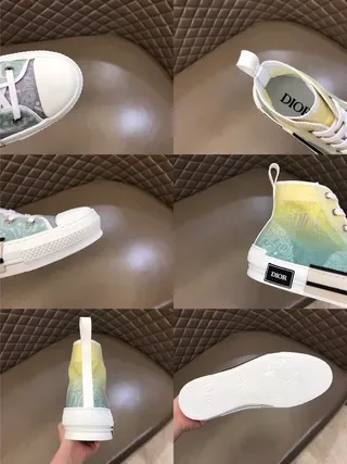 Dior B23 Gradient-Print High-Top Lifestyle Sneakers 8