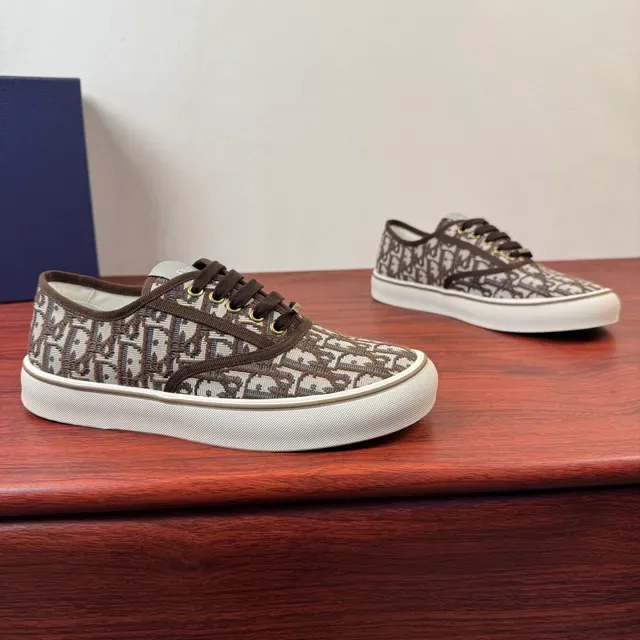 Dior B23 Monogram Canvas Brown and Beige Lifestyle Sneakers 2