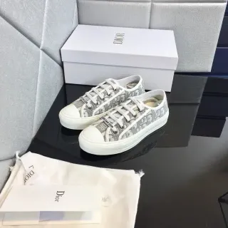 Dior B23 Monogram Print White Lifestyle Sneakers
