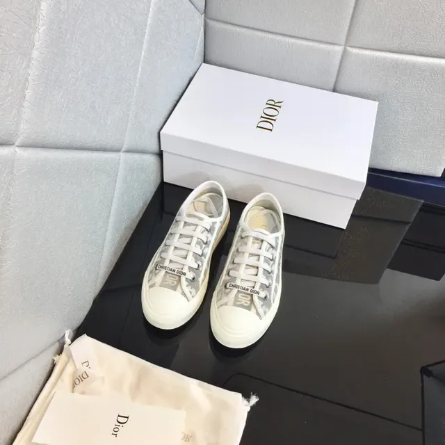 Dior B23 Monogram Print White Lifestyle Sneakers 4
