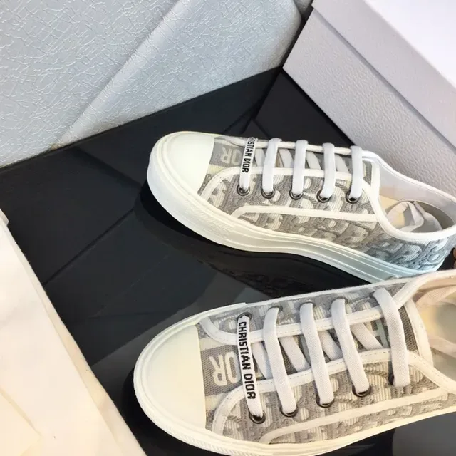 Dior B23 Monogram Print White Lifestyle Sneakers 5