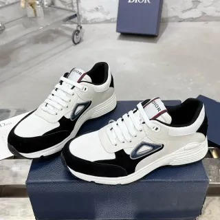 Dior B23 White Black Navy Lifestyle Sneakers