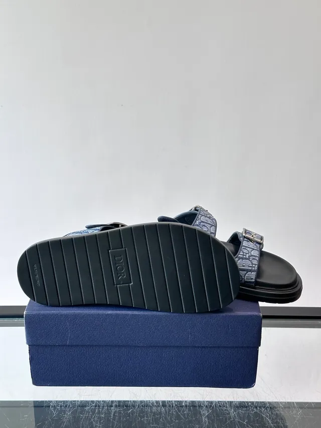Dior B27 Monogram Print Buckle Strap Platform Casual Sandals 2