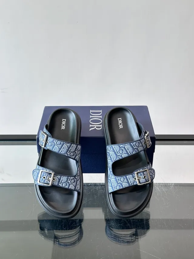 Dior B27 Monogram Print Buckle Strap Platform Casual Sandals 3