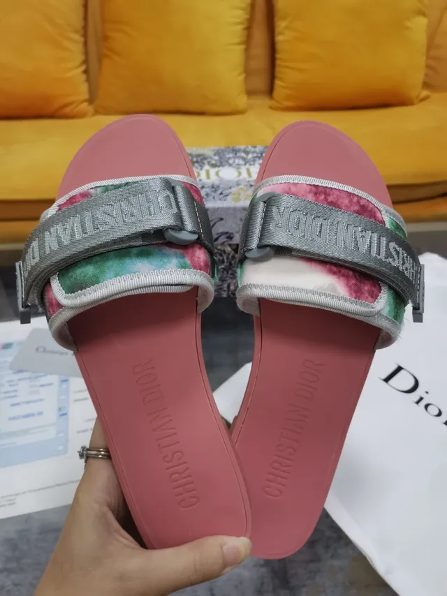 Dior B27 Multicolor Tie-Dye Slide Slippers 2